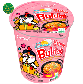 SAMYANG - Buldak Carbonara Hot Chicken Flavor Ramen Cup HALAL 80g